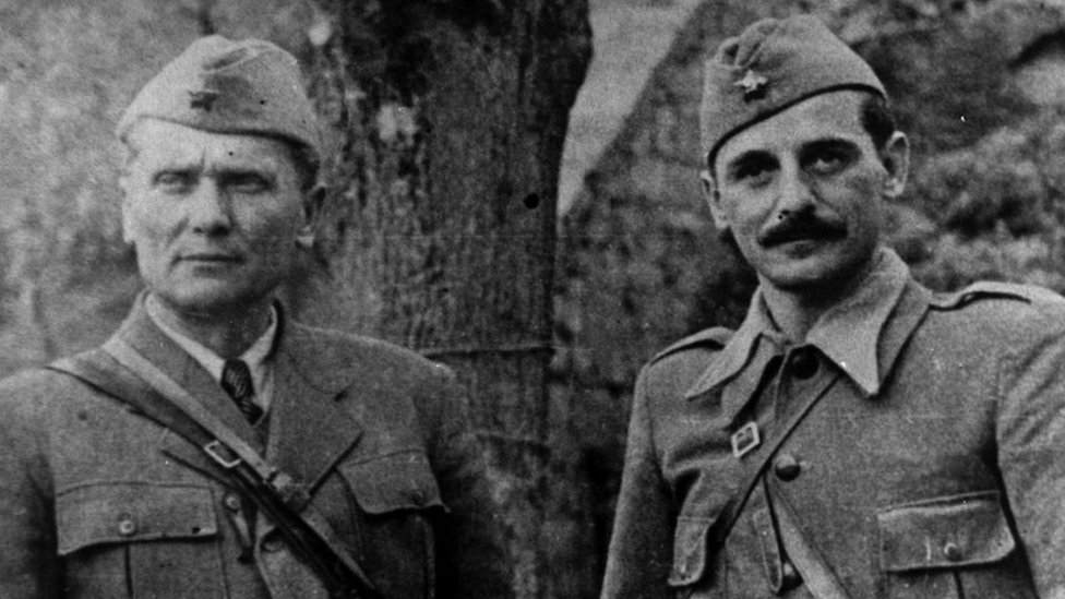 Konstantin Popović (Koča) i Josip Broz (Tito)